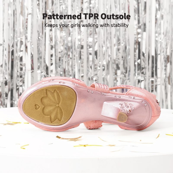 Girls Toddler Rhinestones Sandals - PINK - 4